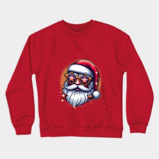Christmas Santa Popstar embroidery style 17 Crewneck Sweatshirt